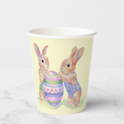 Papieren beker ei konijnen (Voorkant)