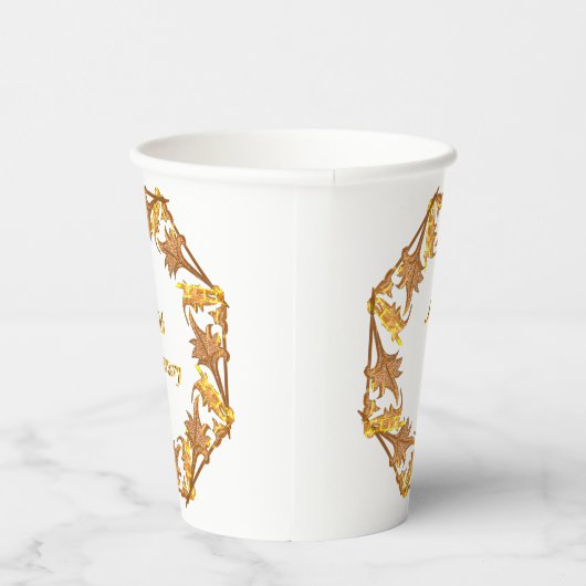 Papieren beker - Golden Jubileum Circle (Rechts)