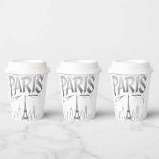 Papieren Beker Paris On The Rocks