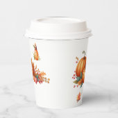 Papieren beker Rustic Herfst Baby shower Cup (Links)