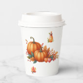 Papieren beker Rustic Herfst Baby shower Cup (Achterkant)
