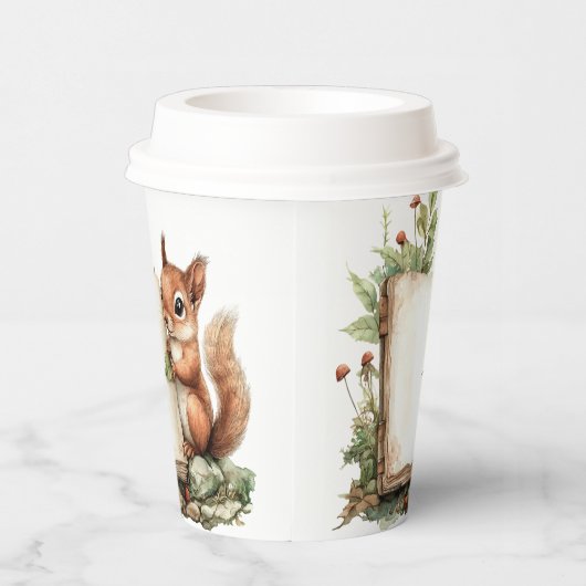 Papieren beker Rustiek Herfst Baby shower Cups (Rechts)