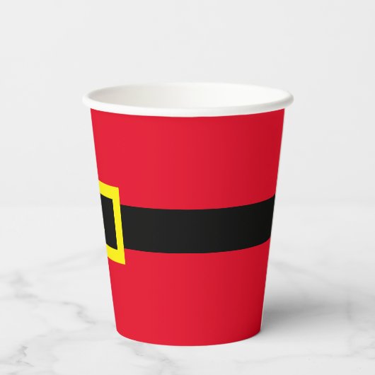 Papieren beker - Santa Belt en sluiting (Achterkant)