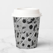 Papieren beker zwarte stip (Achterkant)