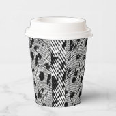 Papieren beker zwarte stip (Rechts)