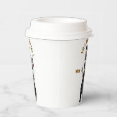 Papieren bekerontwerp met Barber-thema Papieren Bekers (Rechts)