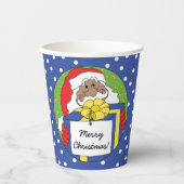 Papieren bekers "Sinterklaas Cadeaus" 8 oz. (Voorkant)