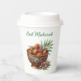 Papieren bekertje-Eid Mubarak servies Bekers