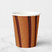 Papieren bekertje verbrand rustiek oranje papieren bekers (Achterkant)