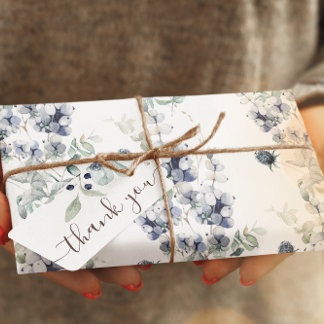 Papieren bladen voor usty Blue Floral-onmiddellijk Inpakpapier Vel