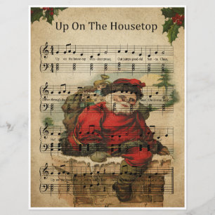 Papieren bladmuziek art-up op het huisblad