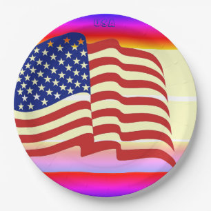 Papieren Bord-Amerikaanse vlag Bordje