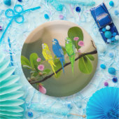 Papieren Bord Budgies (Feest)