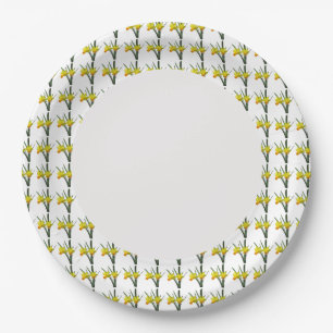Papieren Bord - Daffodils op velg
