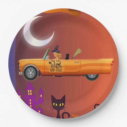 Papieren Bord Halloween Witch ln (Voorkant)