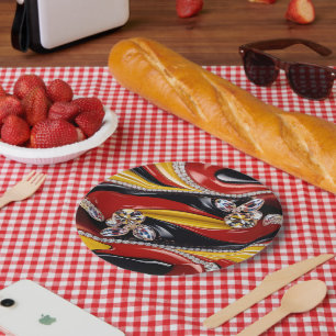 Papieren bord met Belgian Colors Design