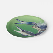 Papieren Bord met grote blauwe krab (Gekanteld)