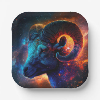 Papieren bord met het sterrenbeeld Ram