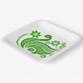 PAPIEREN BORD MET KWETTIGE KUNST VAN VOGELS EN STR (Gebogen)