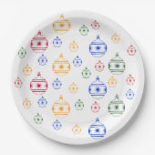 Papieren Bord - Ornamenten met kerstbomen (Voorkant)