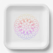 Papieren Bord - Pastel met kleur Mandala Pattern (Voorkant)
