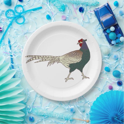 Papieren bord  retro Schatende vogel (Feest)