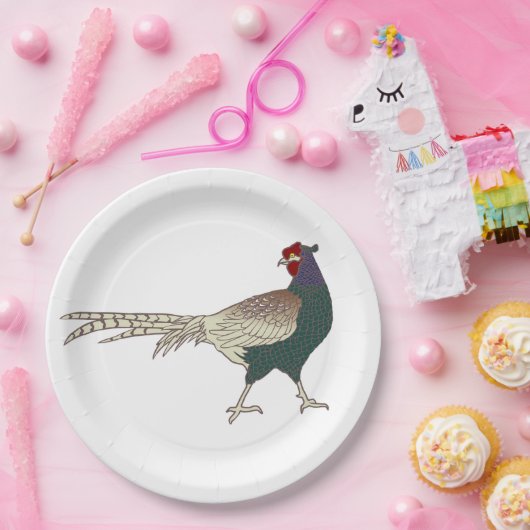 Papieren bord  retro Schatende vogel (Feest)