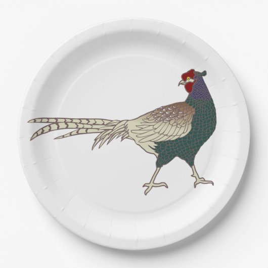 Papieren bord retro Schatende vogel (Voorkant)