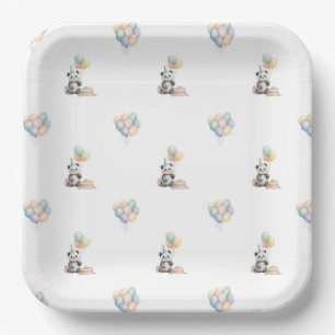 Papieren bord voor verjaardagsfeestje met adorable