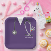 Papieren bord voor verpleegsters afstudeerfeest (Feest)