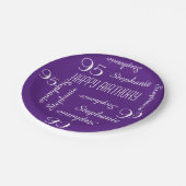 Papieren Borden, 95e verjaardag-repeteernamen Papieren Bordje (Gekanteld)
