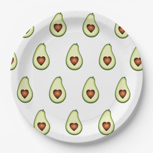 Papieren Borden - Avocado Bordje (Voorkant)