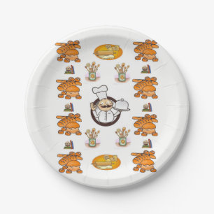 Papieren borden-brood bordje
