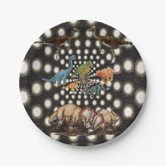 Papieren borden Dinosaur Papieren Bordje (Voorkant)
