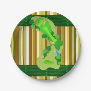 Papieren borden Golf Bordje