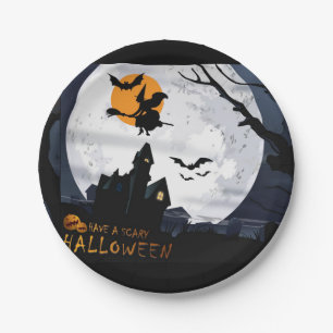 Papieren borden Halloween Bordje