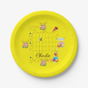 Papieren Borden, Happy Birthday November 2022 Bordje