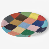 Papieren Borden in Funky Squares Design Papieren Bordje (Gekanteld)