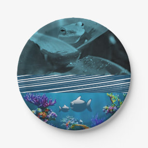 Papieren borden Kikker Bordje