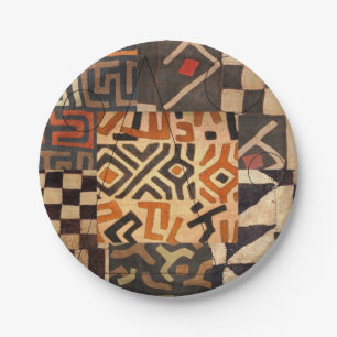 papieren borden met een hint van afrika papieren bordje