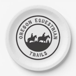 Papieren borden met OET-logo Papieren Bordje