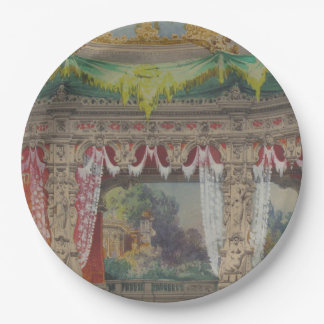Papieren borden met vintage design bordje