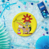 Papieren Borden, Mexicaans Donkey Sombrero Dog Yel Papieren Bordje (Feest)