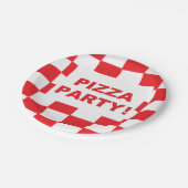 Papieren Borden "Pizza Party" Papieren Bordje (Gekanteld)