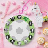 Papieren Borden - Shirten met zwarte en witte stre Papieren Bordje (Feest)