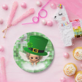 Papieren borden St. Patrick's Day Angel Papieren Bordje (Feest)