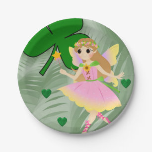 Papieren borden St. Patrick's Day Fairy Papieren Bordje
