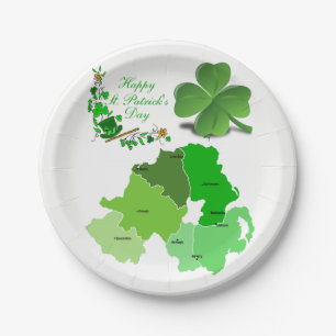 Papieren borden St. Patrick's Day Papieren Bordje