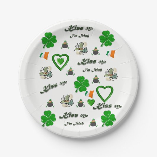 Papieren borden St. Patrick's Day Papieren Bordje (Voorkant)
