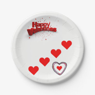 Papieren borden Valentijnsdag Bordje